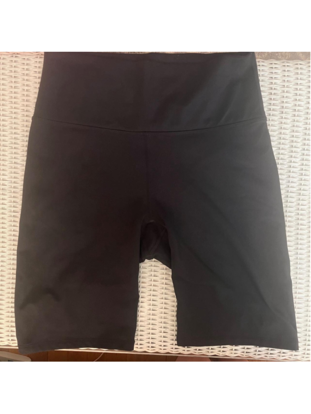 Fabletics Classic Black High-Waisted Biker Shorts (Small)